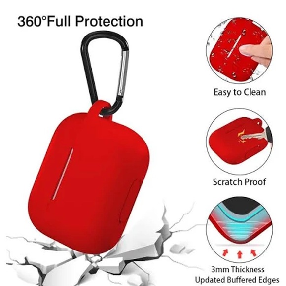 AirPods Pro Red Case Cover - Picture 4 of 9